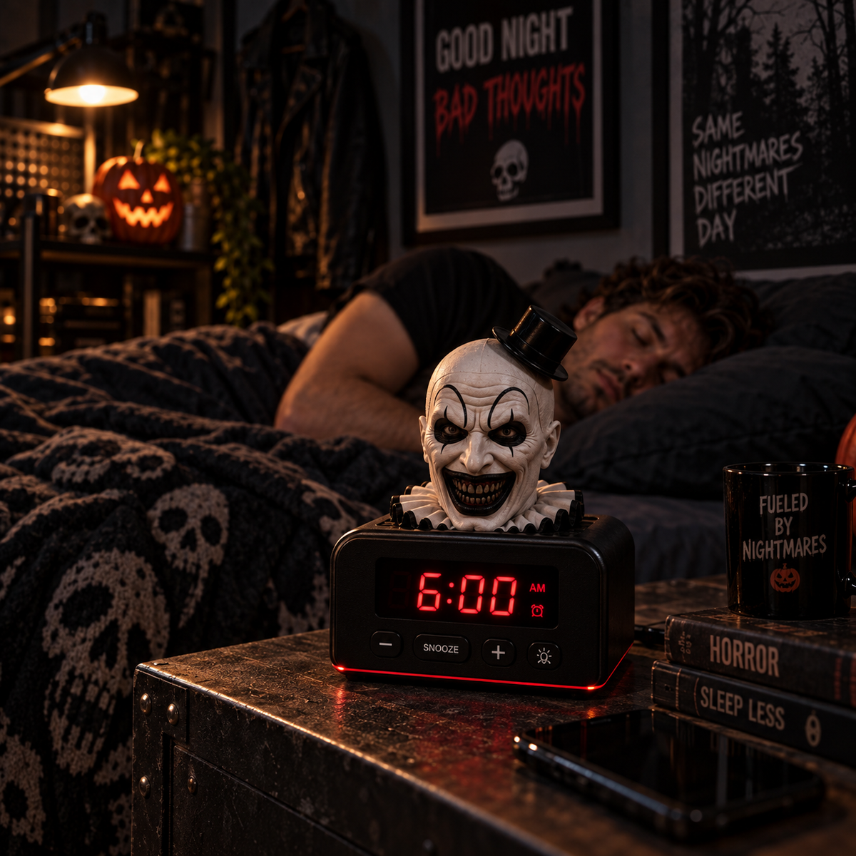 ART O'CLOCK™ Pop-Up Horror Alarm Clock