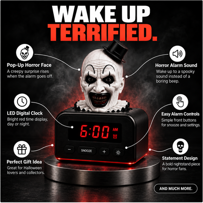 ART O'CLOCK™ Pop-Up Horror Alarm Clock