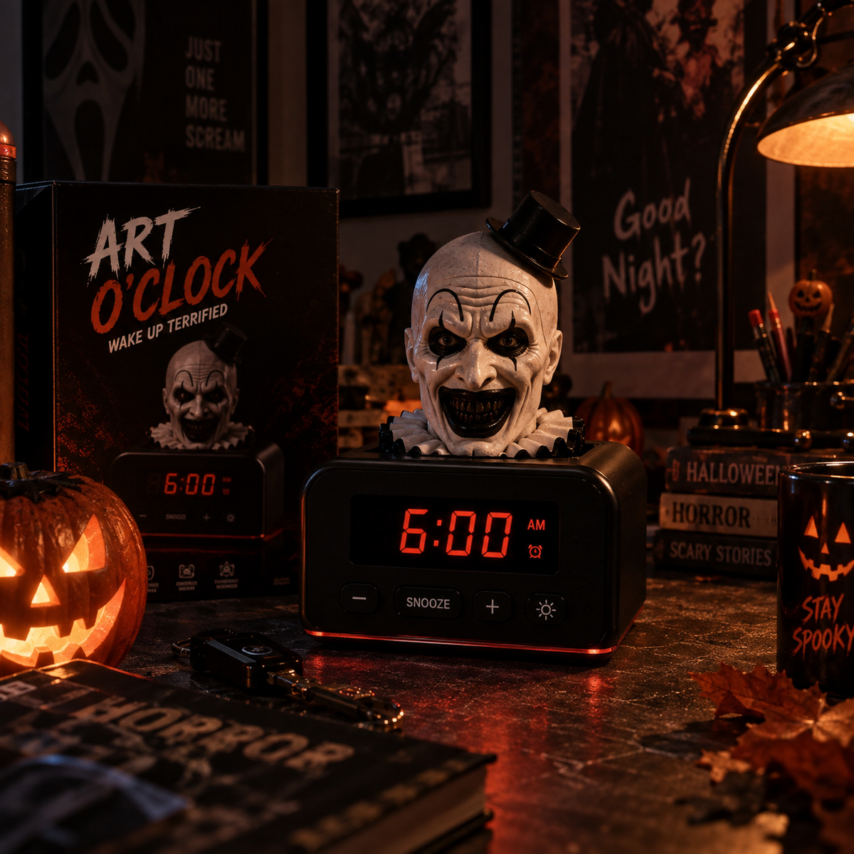 ART O'CLOCK™ Pop-Up Horror Alarm Clock